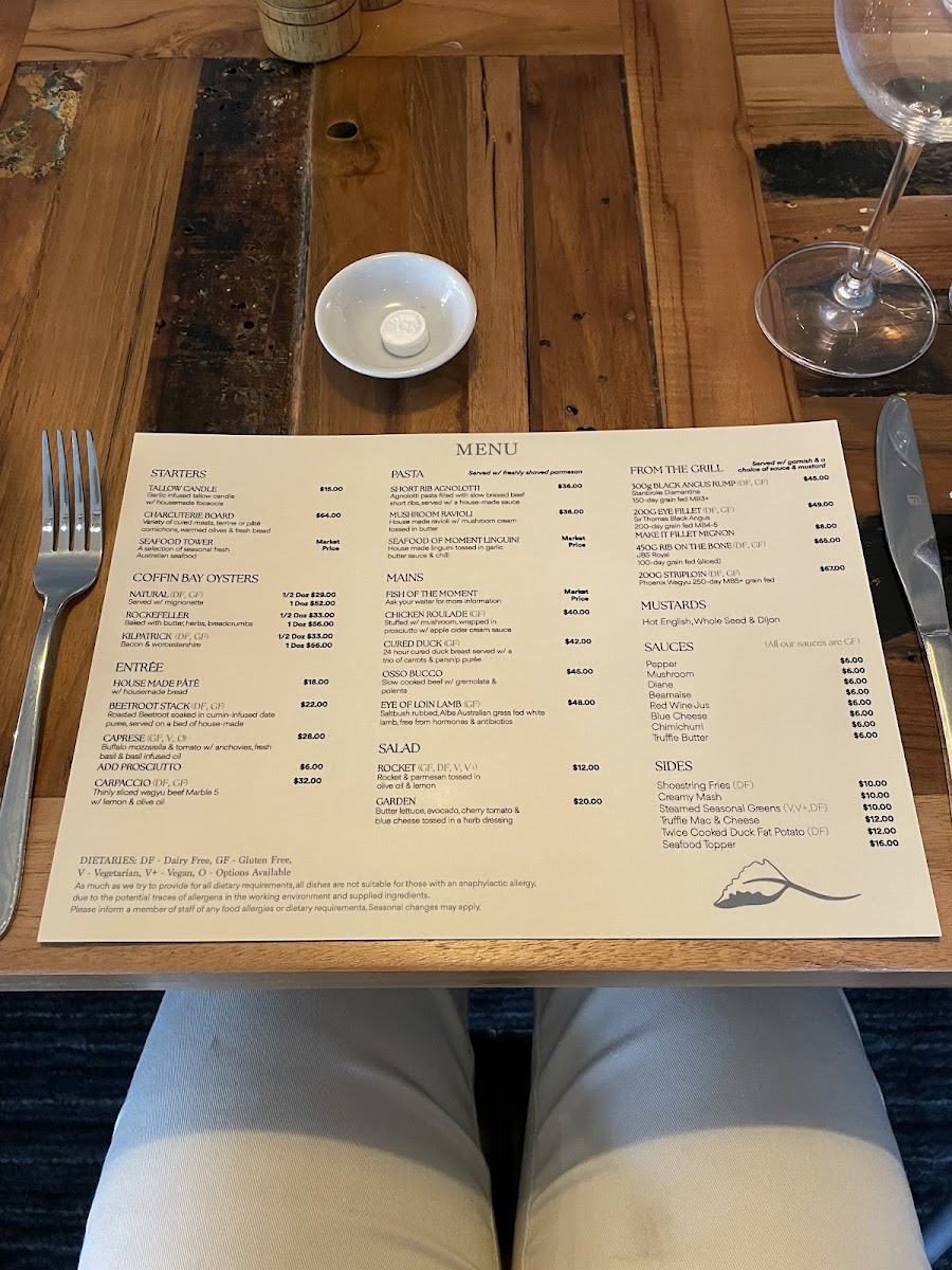 Saltbush Restaurant Emerald Photo Menu 1