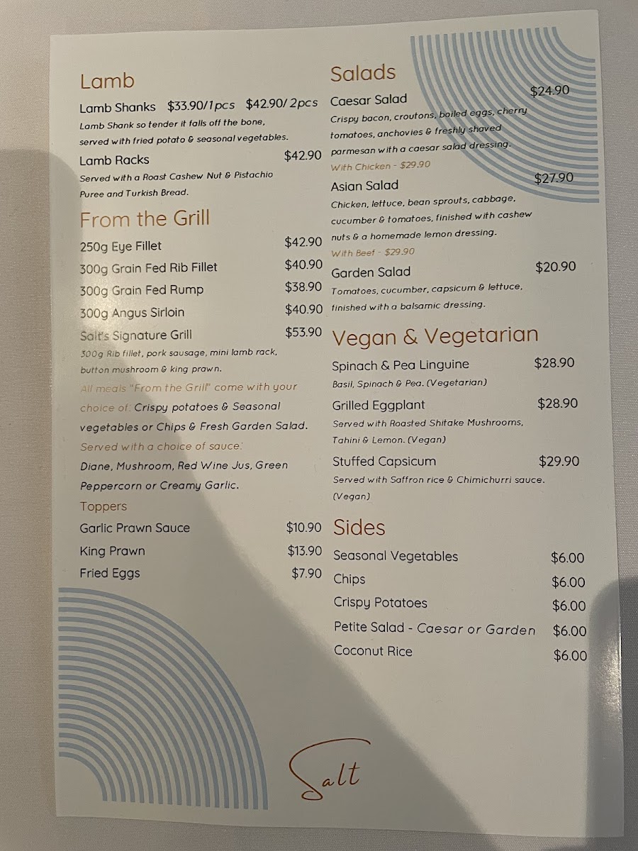 Saltbush Restaurant Emerald Photo Menu 2