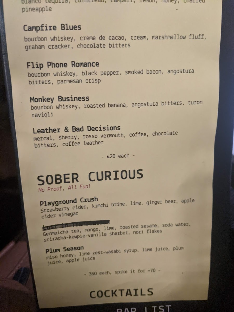 Blackfish Cocktail Bar & Restaurant Photo Menu 10