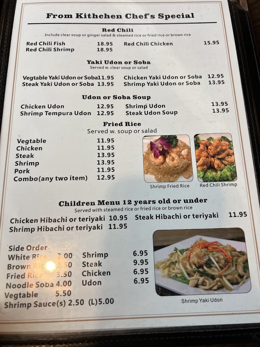 Tank's Sushi Bistro (Nocatee) Photo Menu 1