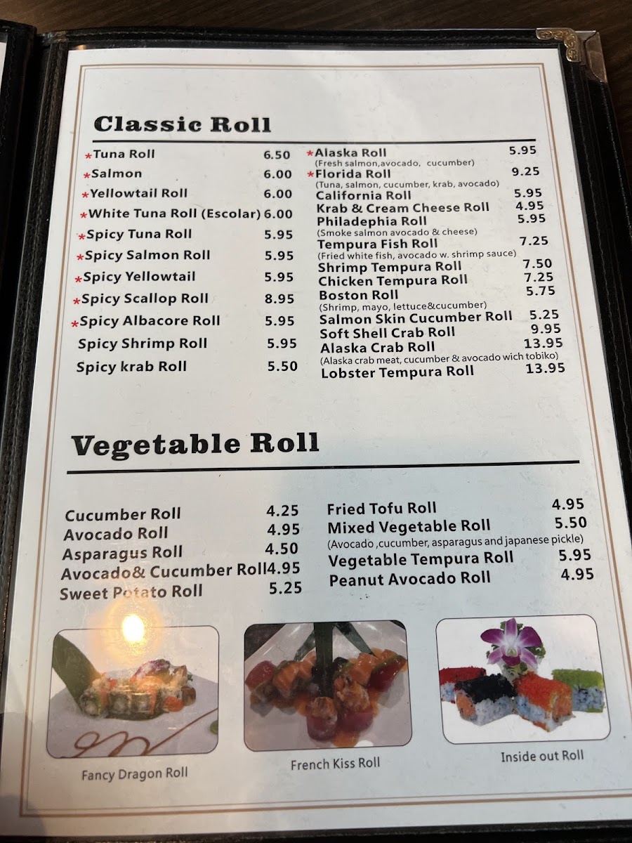 Tank's Sushi Bistro (Nocatee) Photo Menu 3