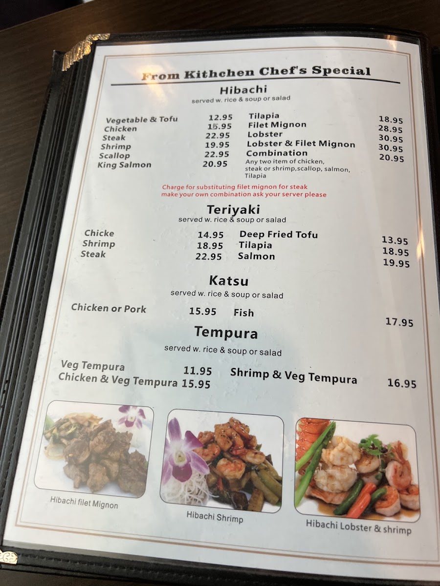 Tank's Sushi Bistro (Nocatee) Photo Menu 7