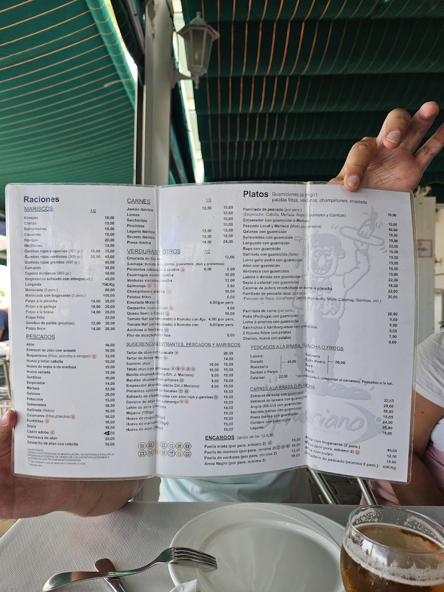 Juan Mariano Beachfront Restaurant Photo Menu 1