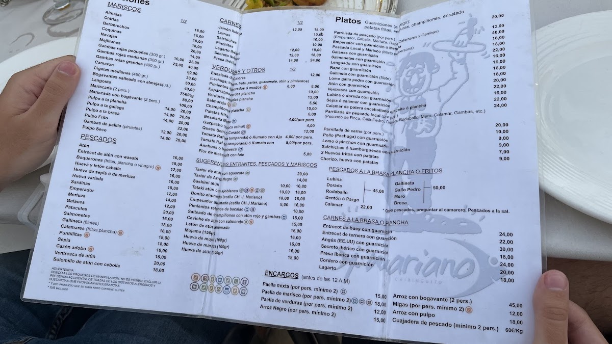 Juan Mariano Beachfront Restaurant Photo Menu 2