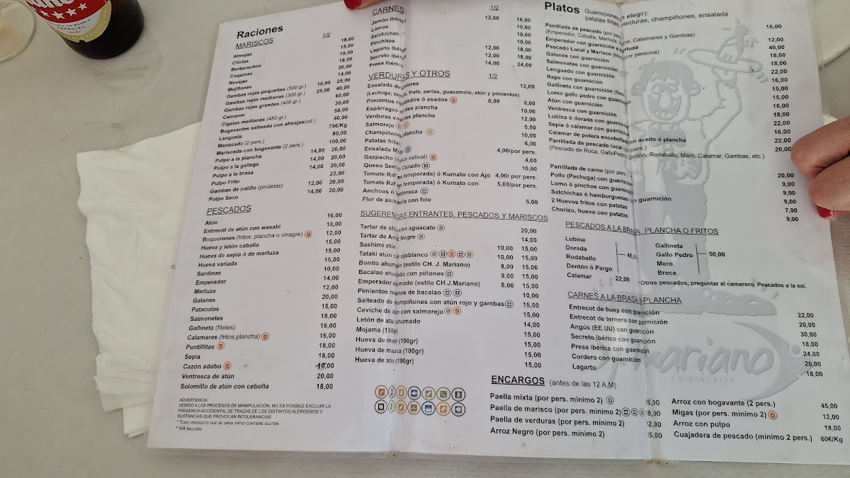 Juan Mariano Beachfront Restaurant Photo Menu 4