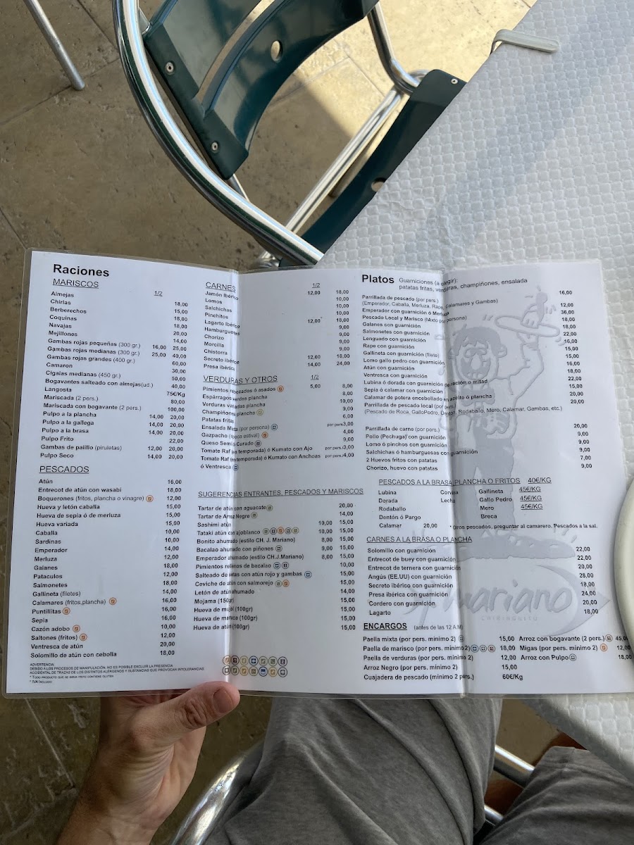 Juan Mariano Beachfront Restaurant Photo Menu 6