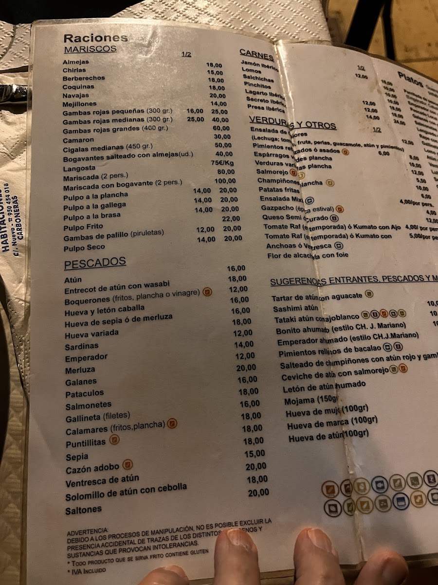 Juan Mariano Beachfront Restaurant Photo Menu 9