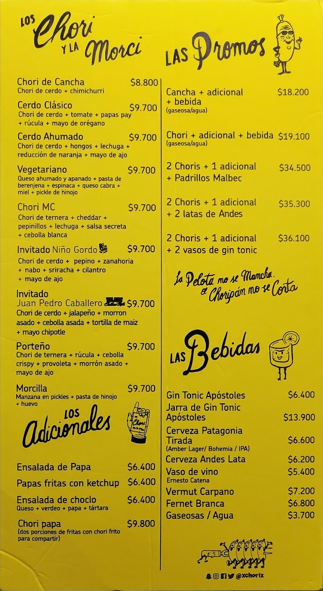Chori Photo Menu 5