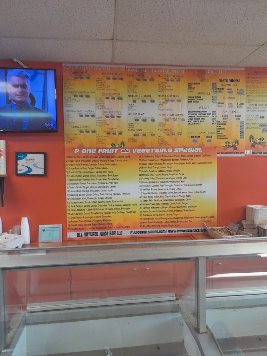 P 1 Juice Bar Photo Menu 3