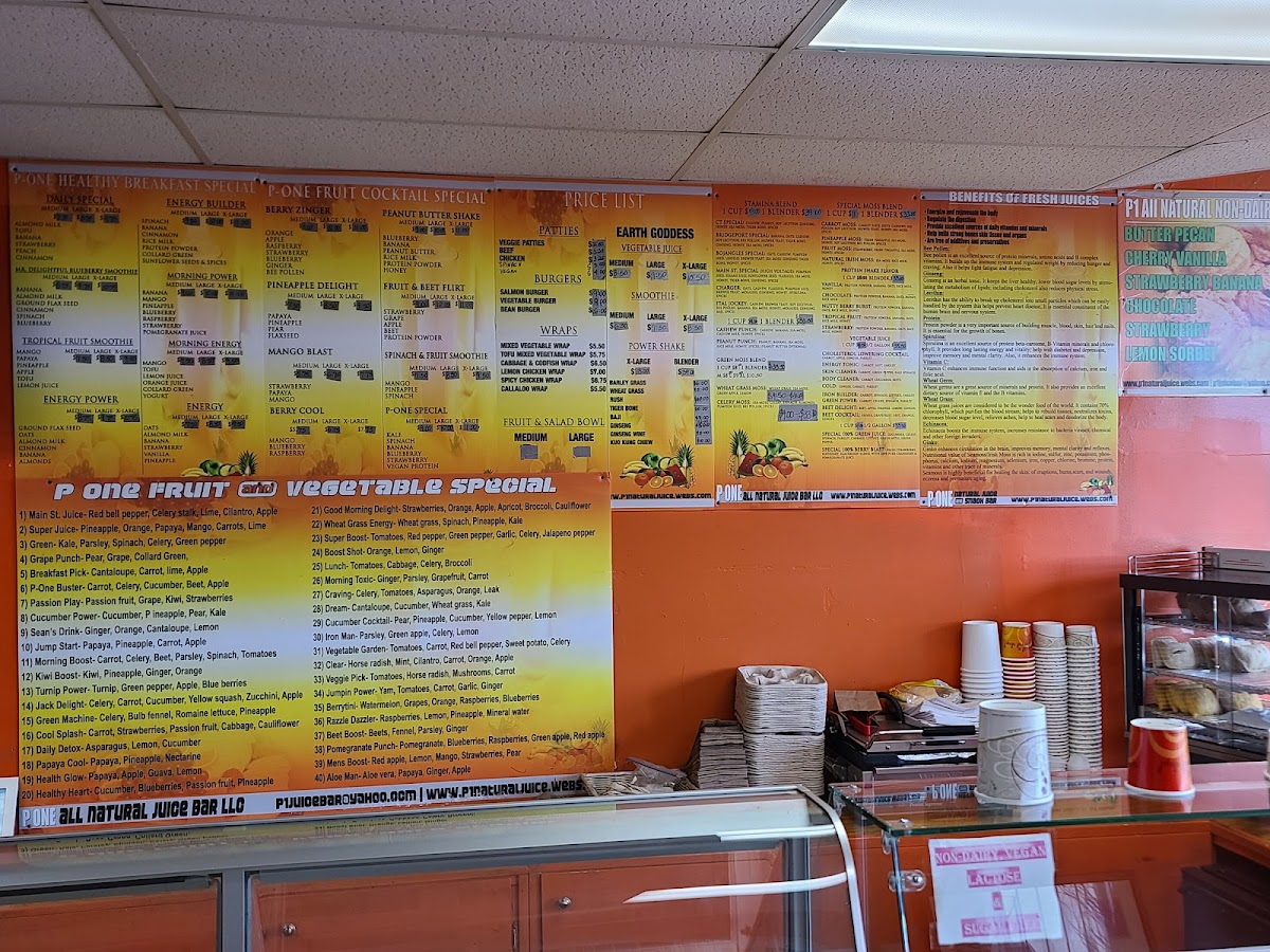 P 1 Juice Bar Photo Menu 4