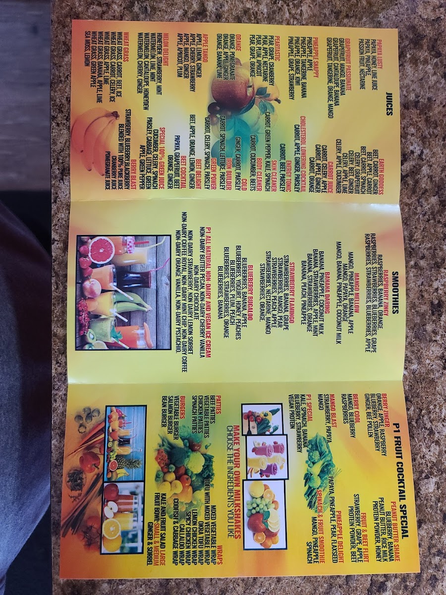 P 1 Juice Bar Photo Menu 7