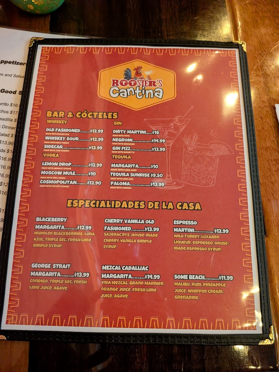 Rooster's Cantina Photo Menu 6