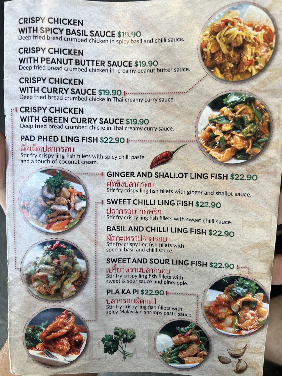 Satang Thai Takeway Photo Menu 1