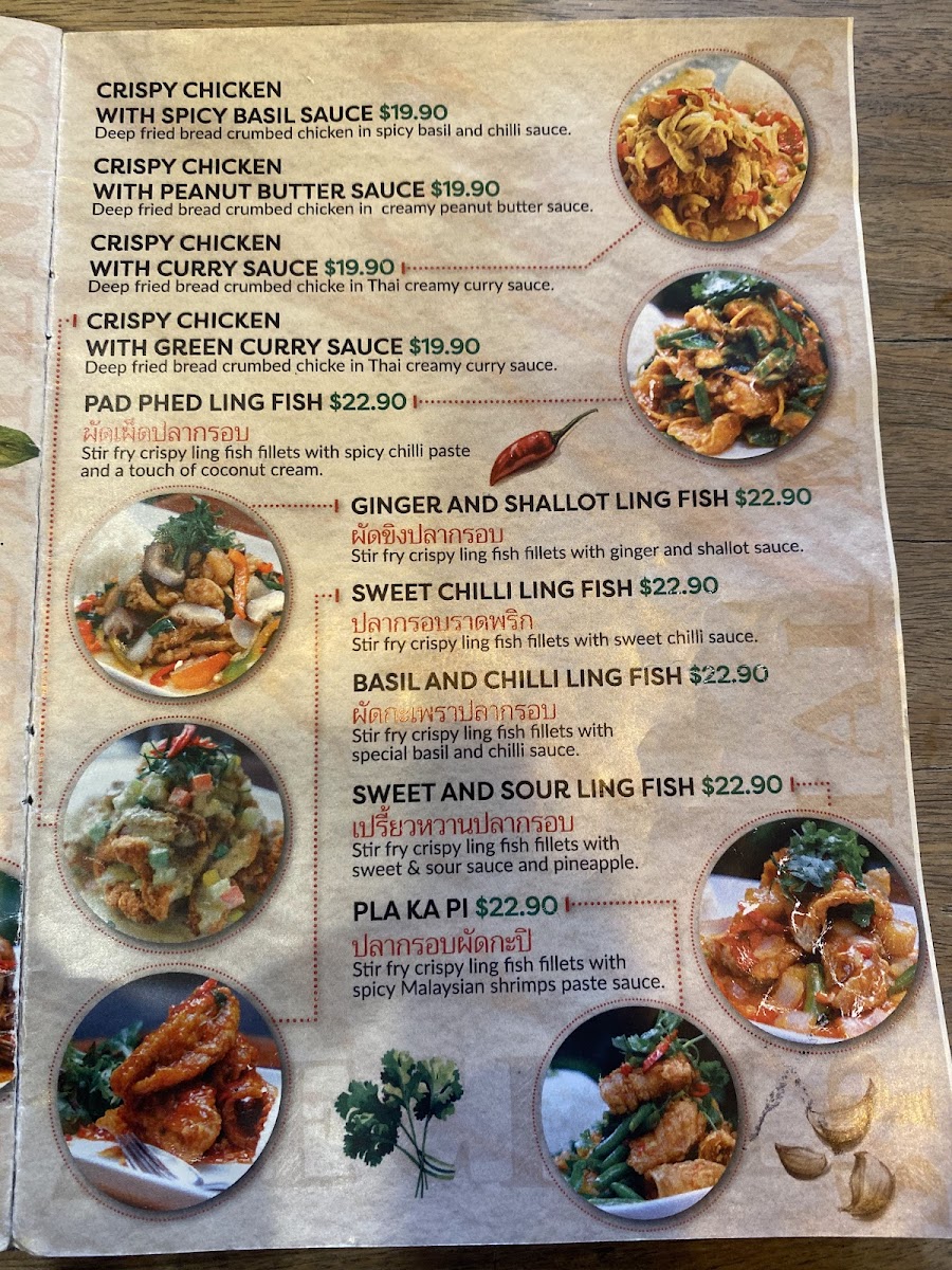 Satang Thai Takeway Photo Menu 2