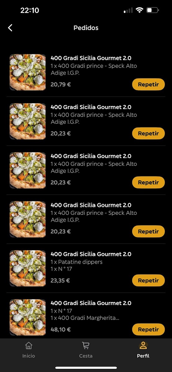 400 Gradi Sicilia Gourmet 2.0 Photo Menu 1