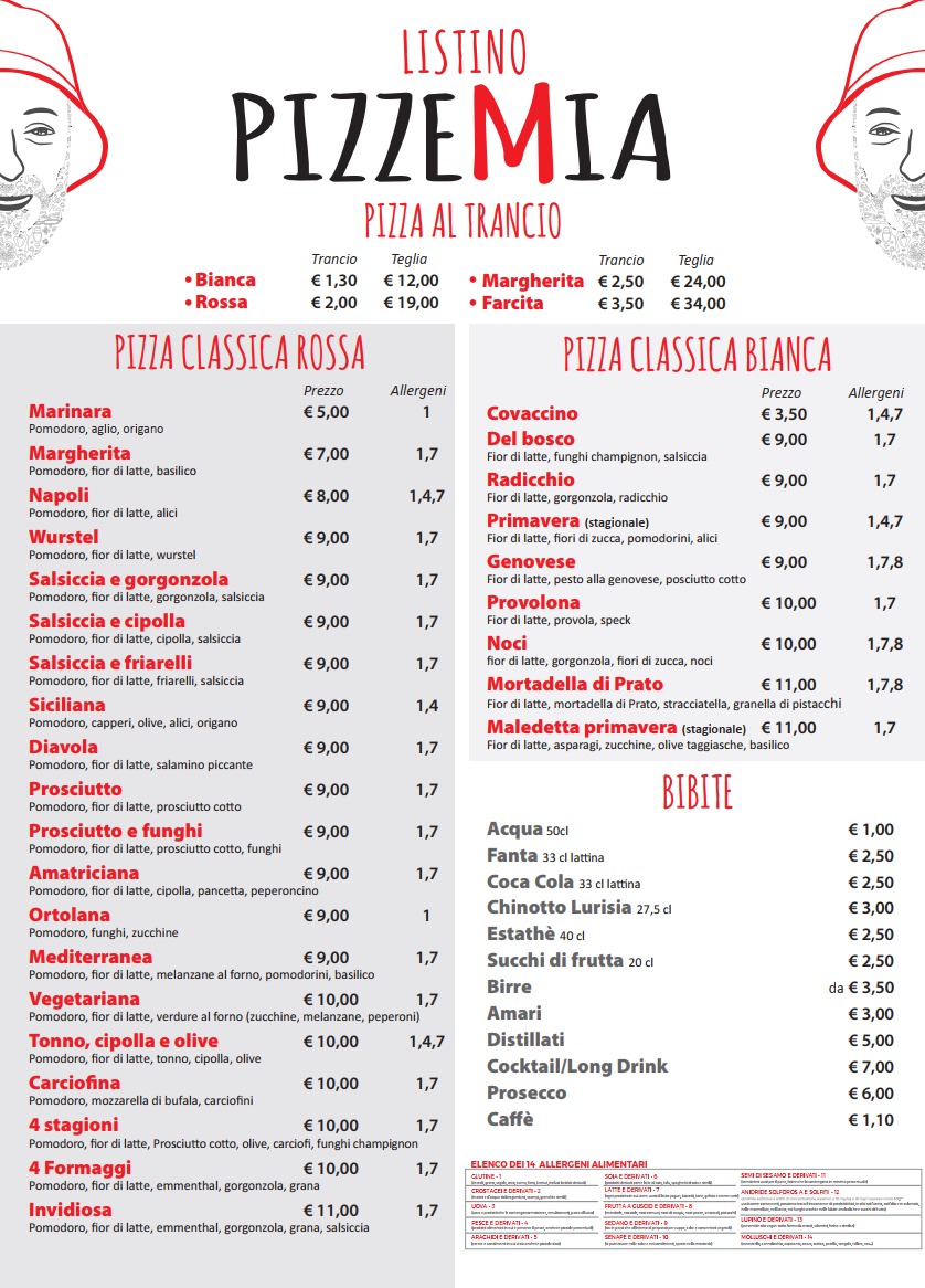 Da i'Bobbe - pizzemia al taglio, asporto e... Photo Menu 1