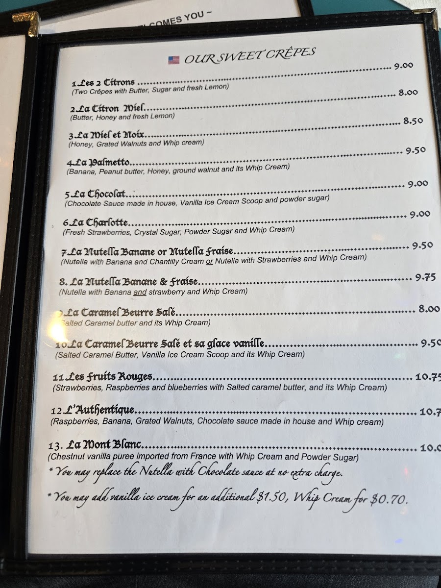 AUTHENTIQUE FRENCH CREPERIE Photo Menu 3