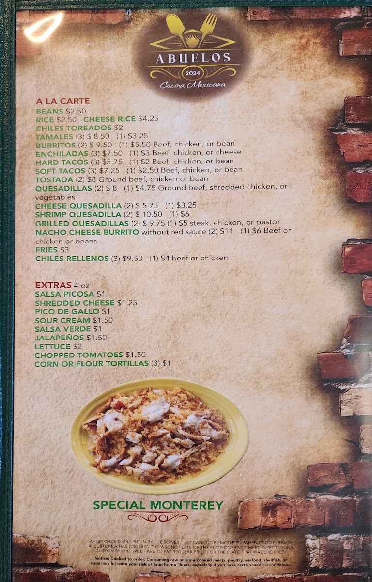 Abuelos Cocina Mexicana Photo Menu 6