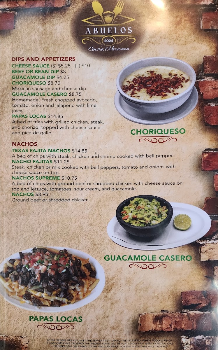Abuelos Cocina Mexicana Photo Menu 7