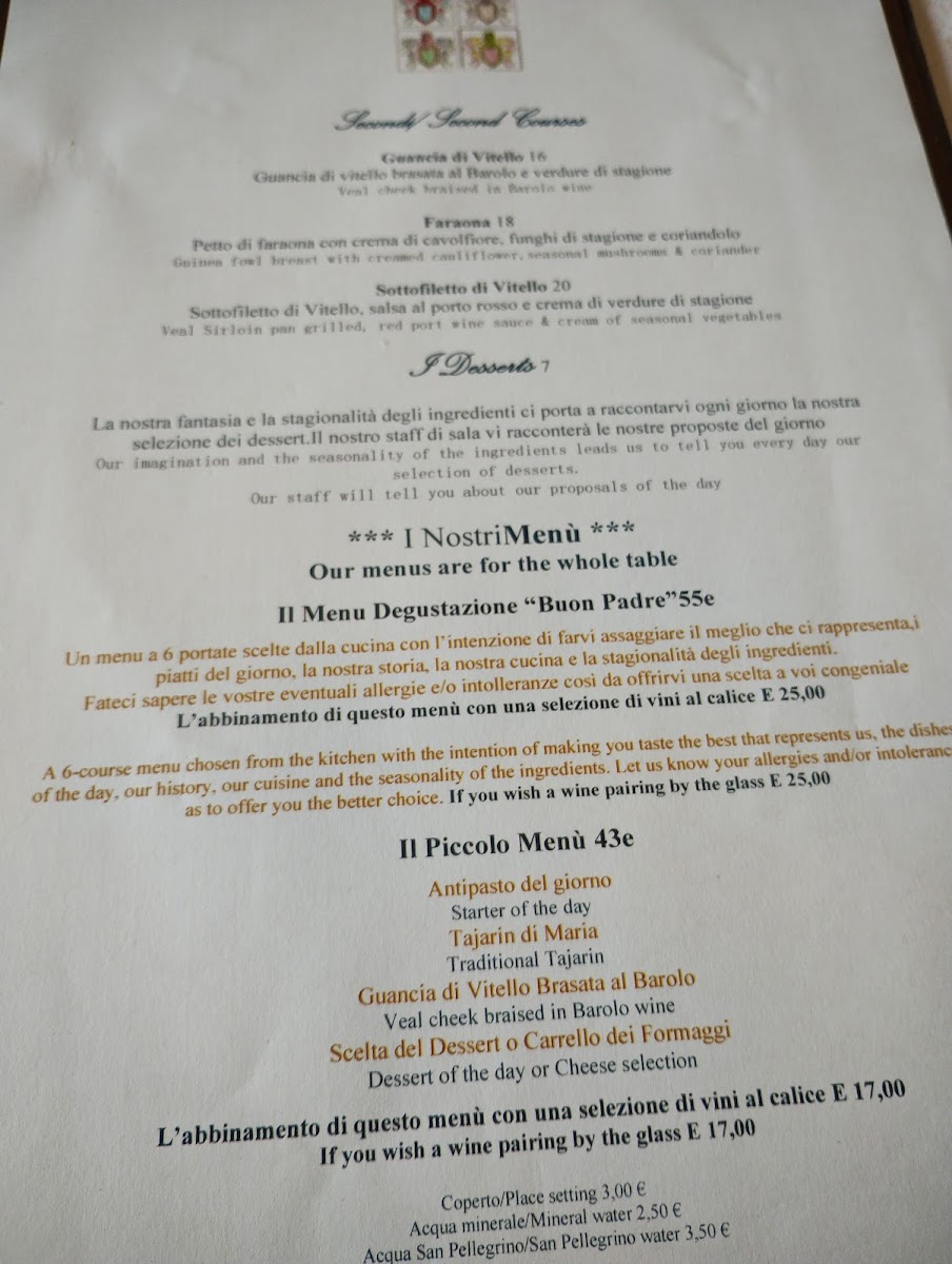 Buon Padre Photo Menu 2