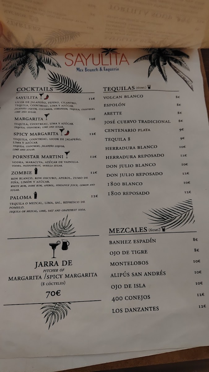 SAYULITA Photo Menu 1