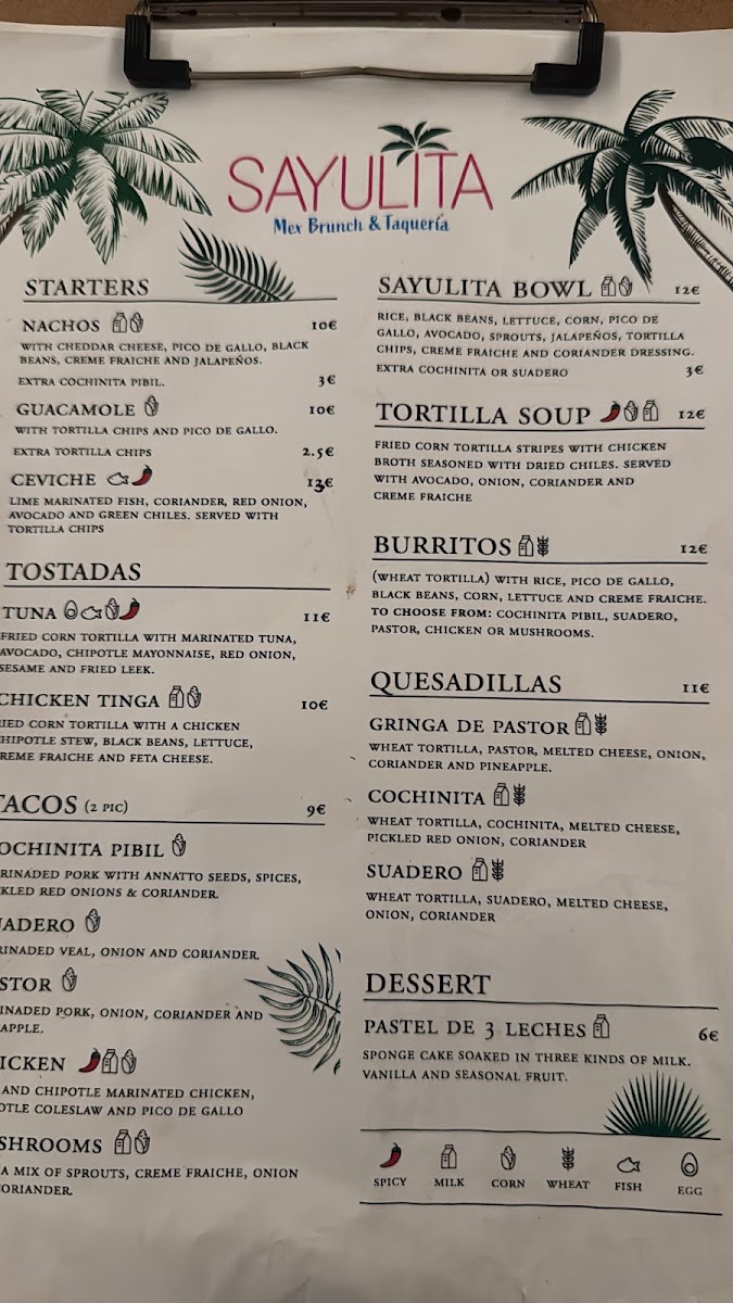 SAYULITA Photo Menu 8