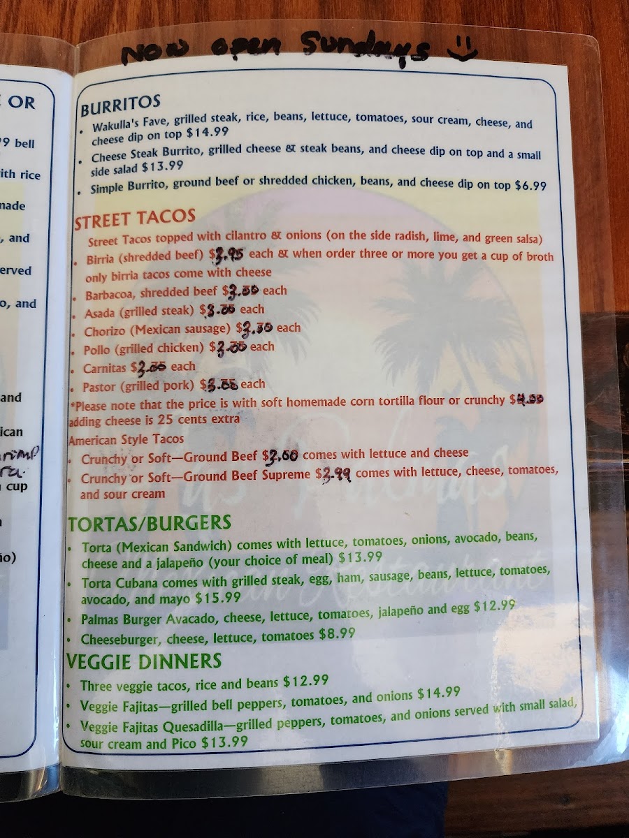 Las Palmas Mexican Restaurant Photo Menu 10