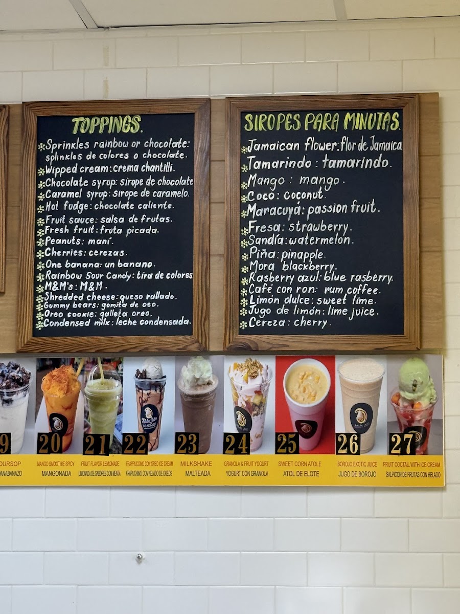Helados Juli's Frozen Dessert Photo Menu 1