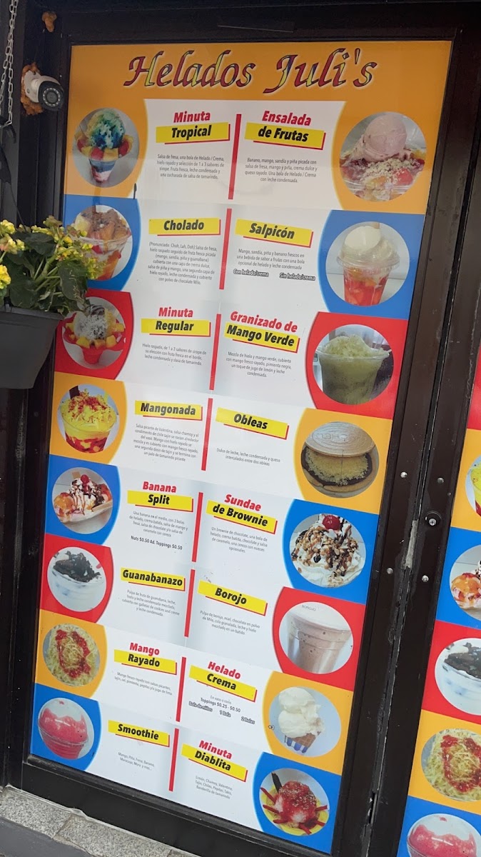 Helados Juli's Frozen Dessert Photo Menu 9