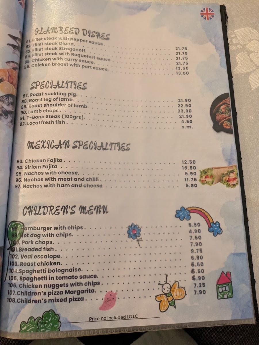 La Bahia Photo Menu 10