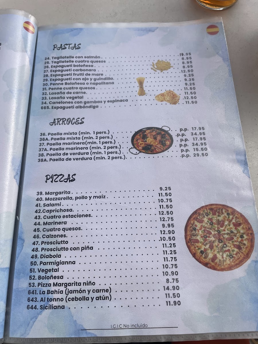 La Bahia Photo Menu 3