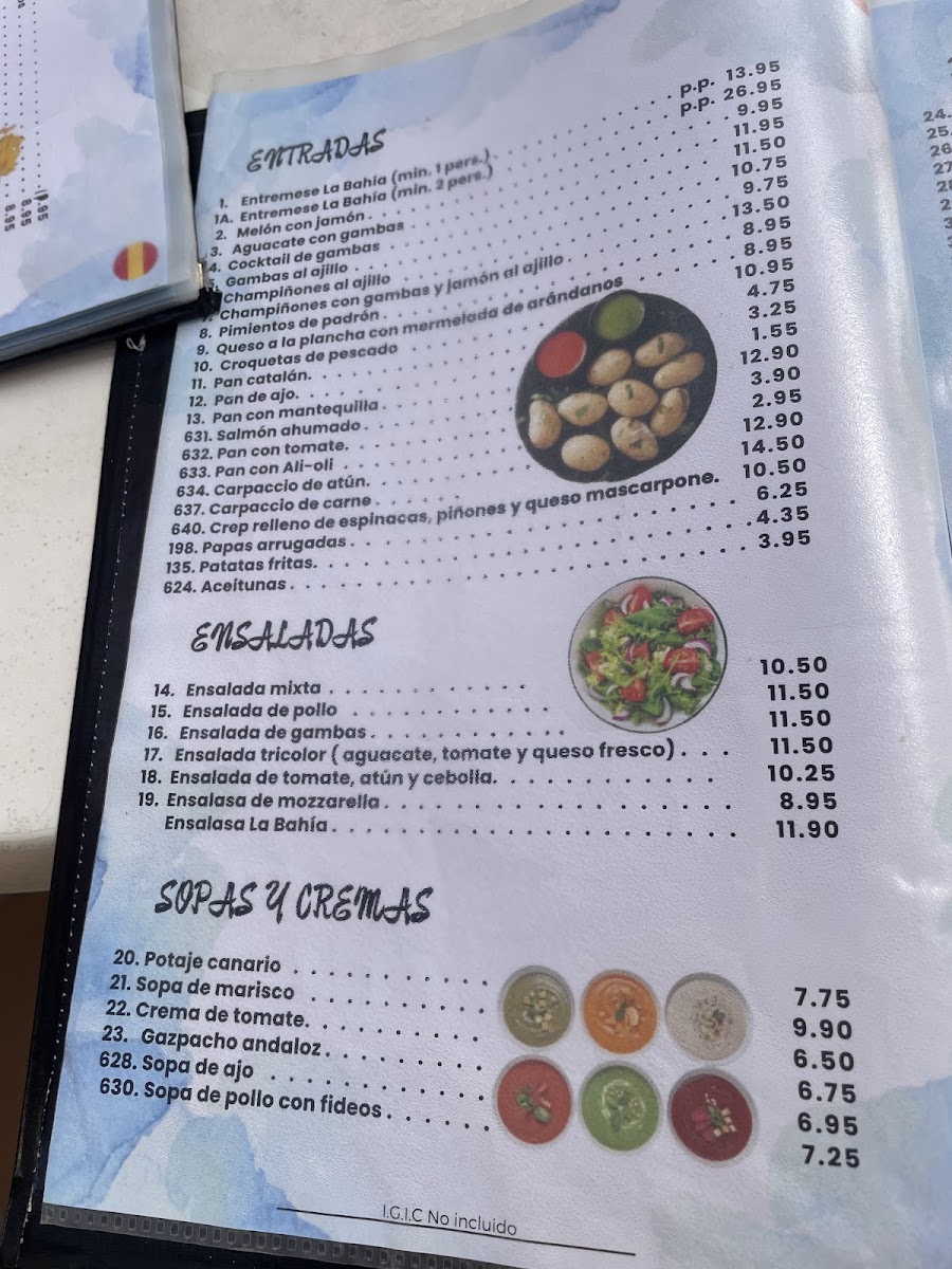 La Bahia Photo Menu 5