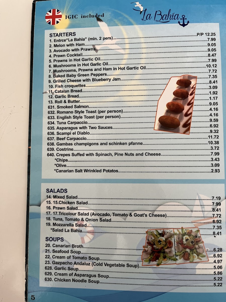 La Bahia Photo Menu 8