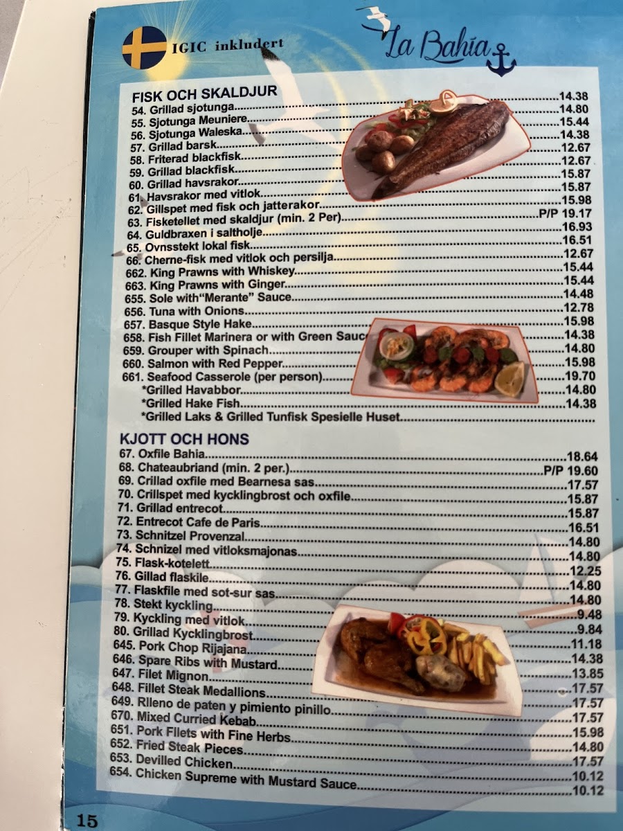 La Bahia Photo Menu 9