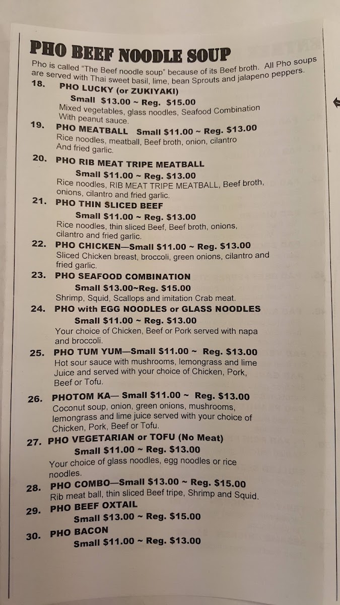 Phở Lucky Photo Menu 8