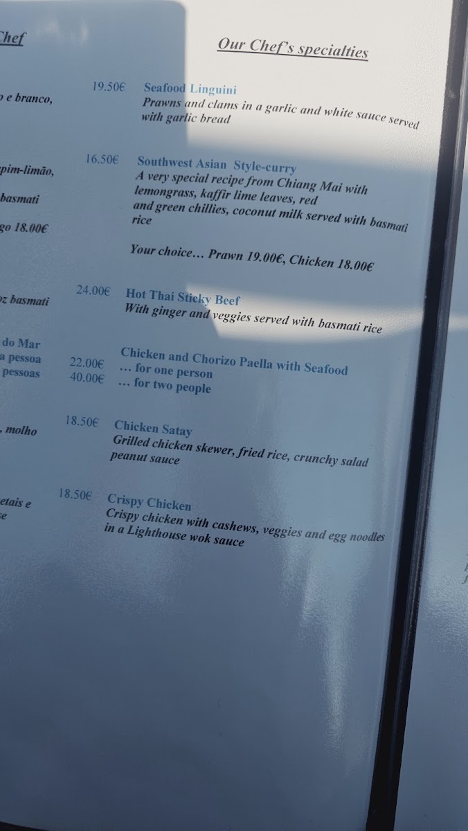 The Lighthouse Grill & Bar Photo Menu 10