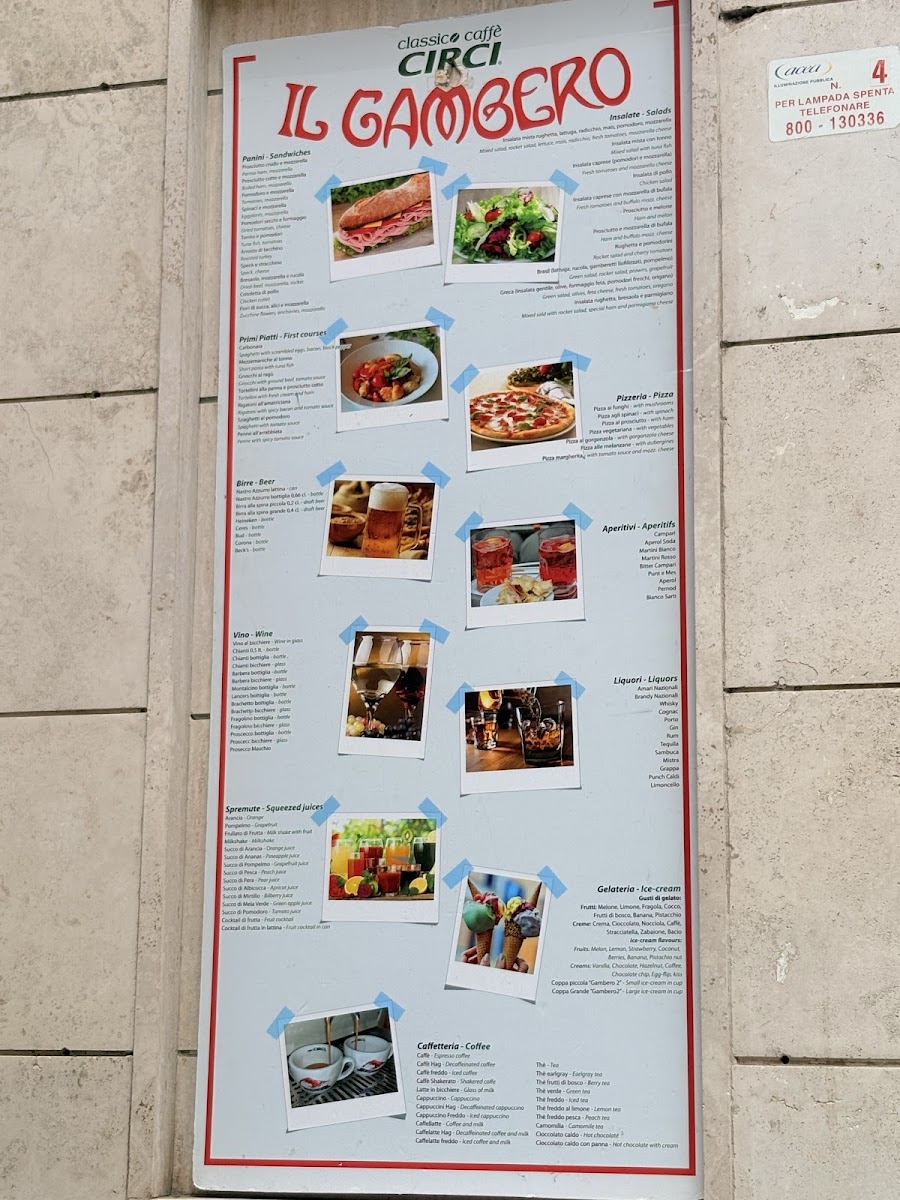 Bar Gambero Photo Menu 1