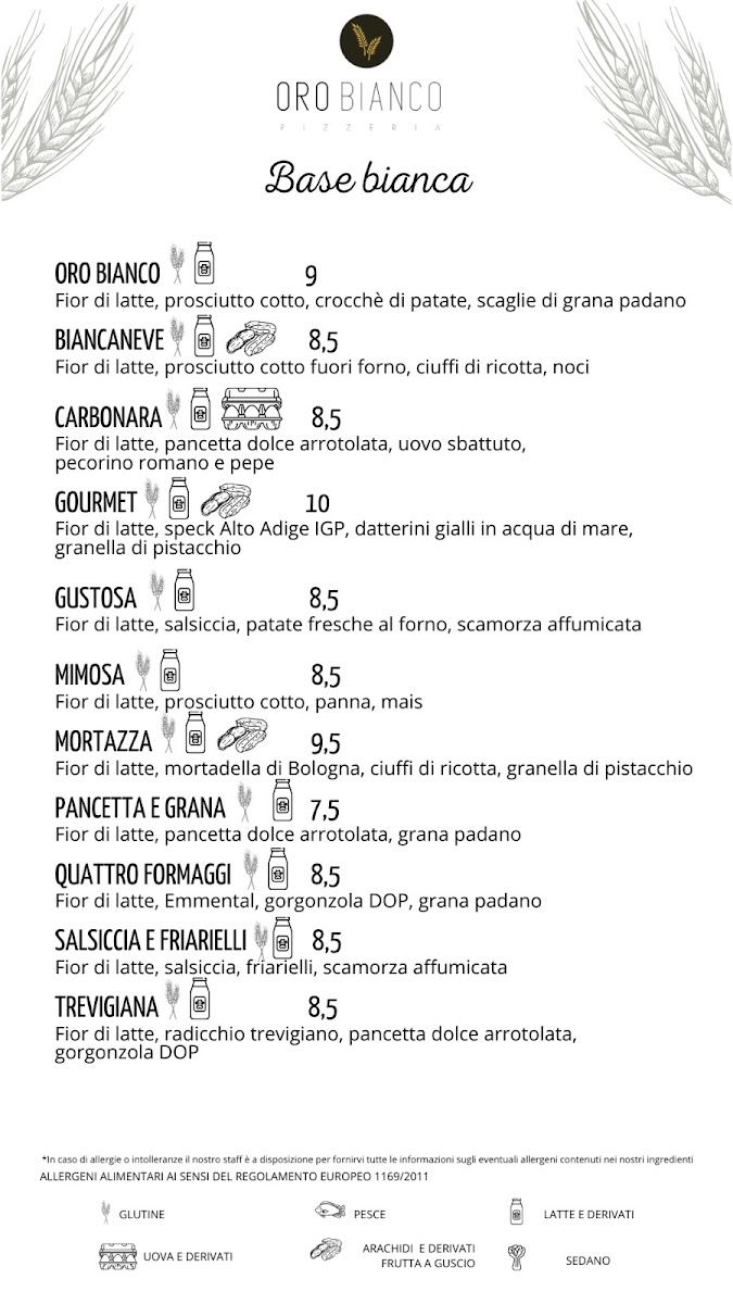 Pizzeria Oro Bianco Mirandola Photo Menu 3