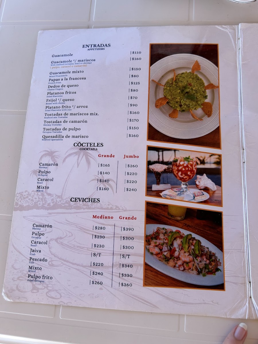 Casa Porfiria’s Photo Menu 1