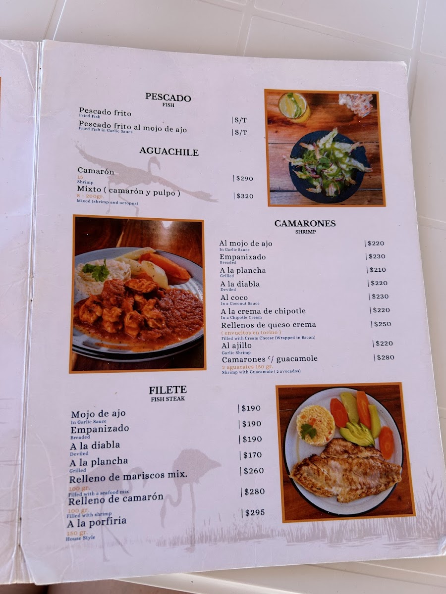 Casa Porfiria’s Photo Menu 2