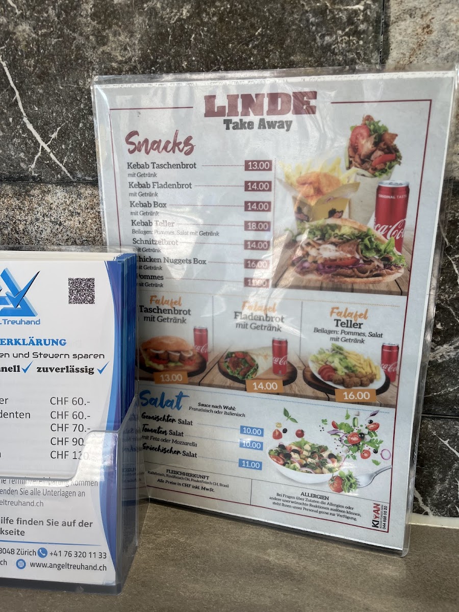 Linde Take Away Photo Menu 1