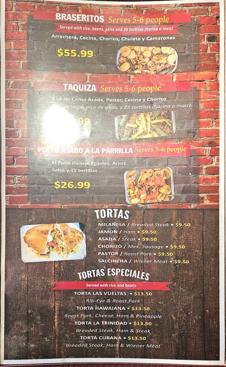 La Trinidad Restaurant Photo Menu 5