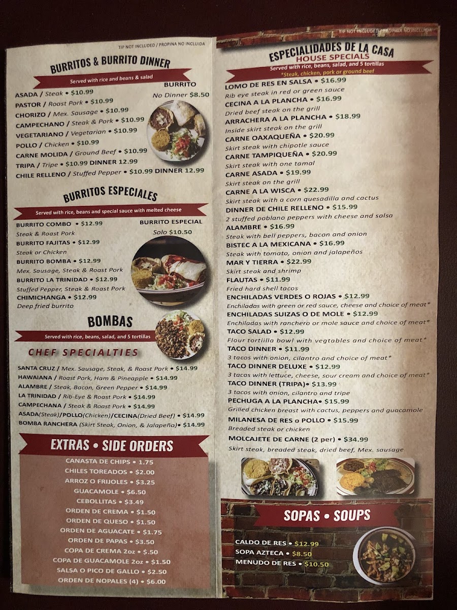 La Trinidad Restaurant Photo Menu 9