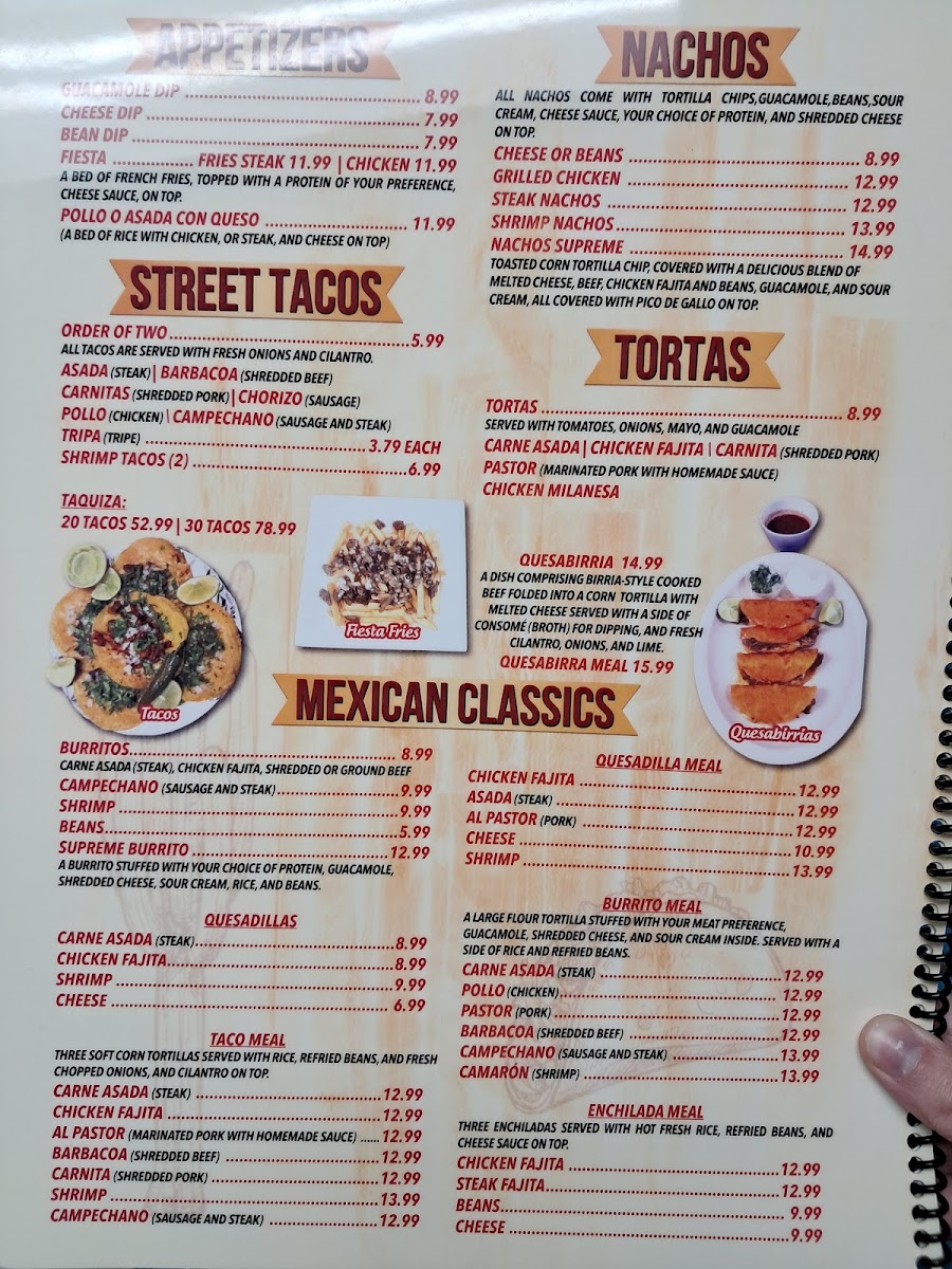 Taqueria El Quetzal Photo Menu 1