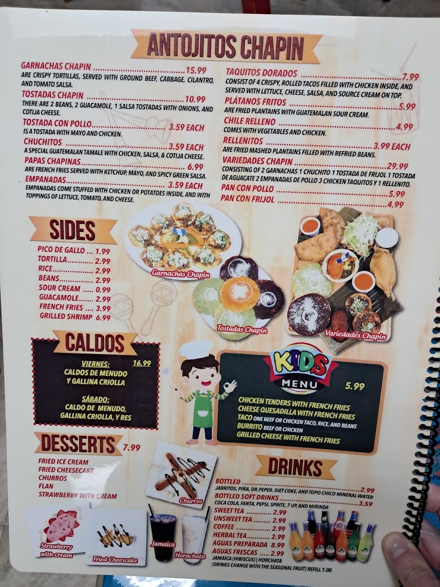 Taqueria El Quetzal Photo Menu 3