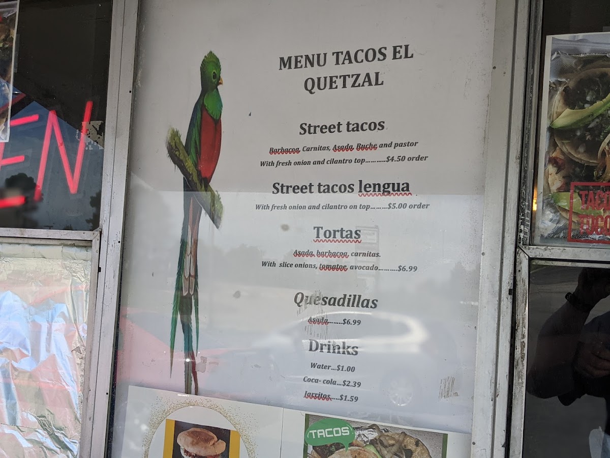 Taqueria El Quetzal Photo Menu 7