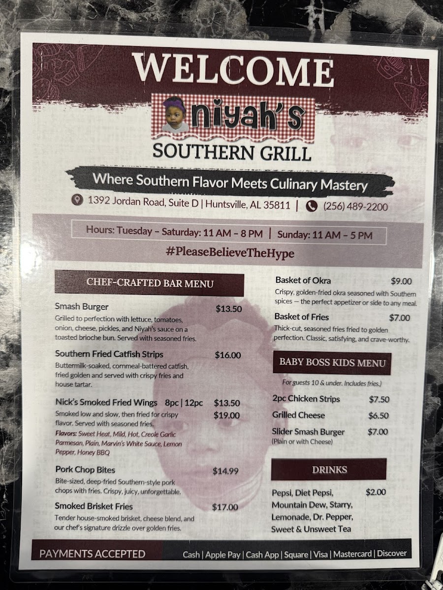 Niyah's Southern Grill Photo Menu 3