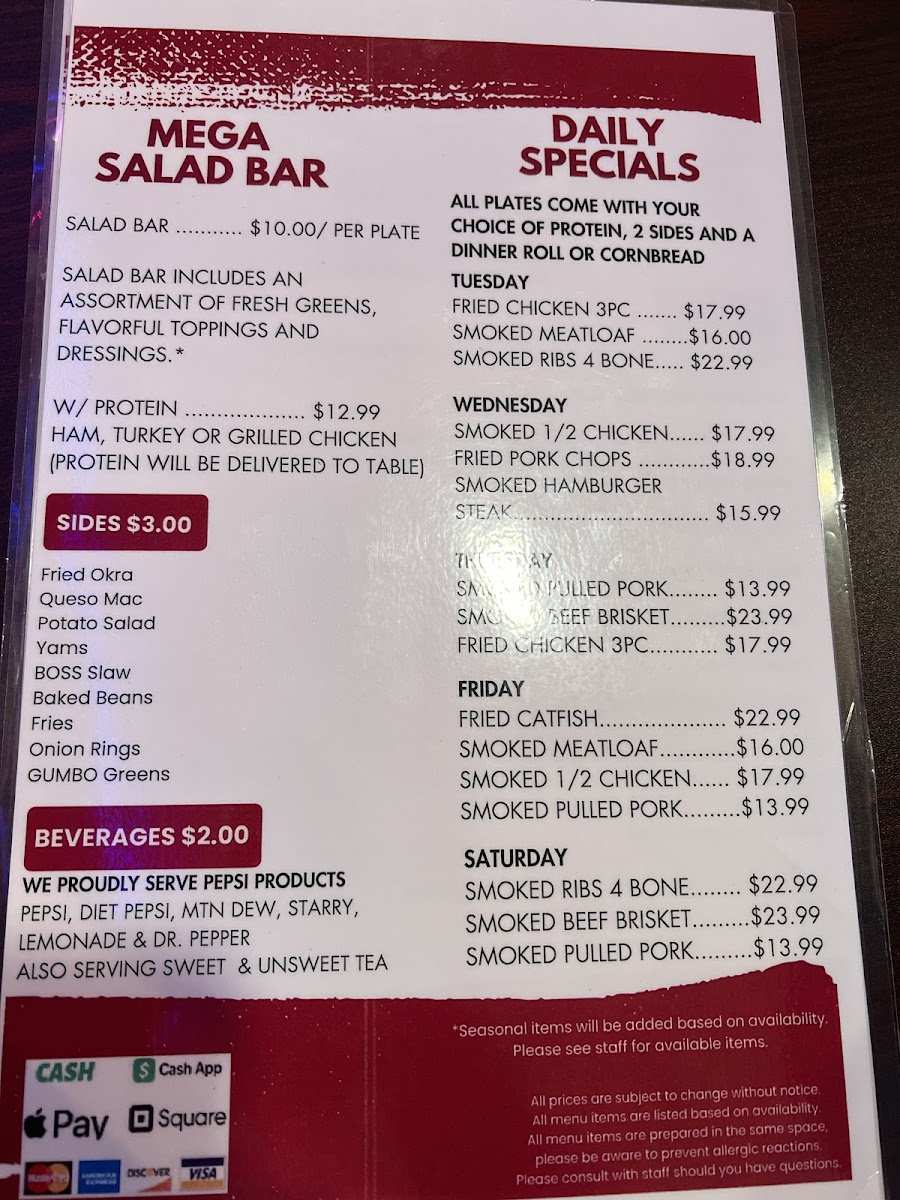 Niyah's Southern Grill Photo Menu 5