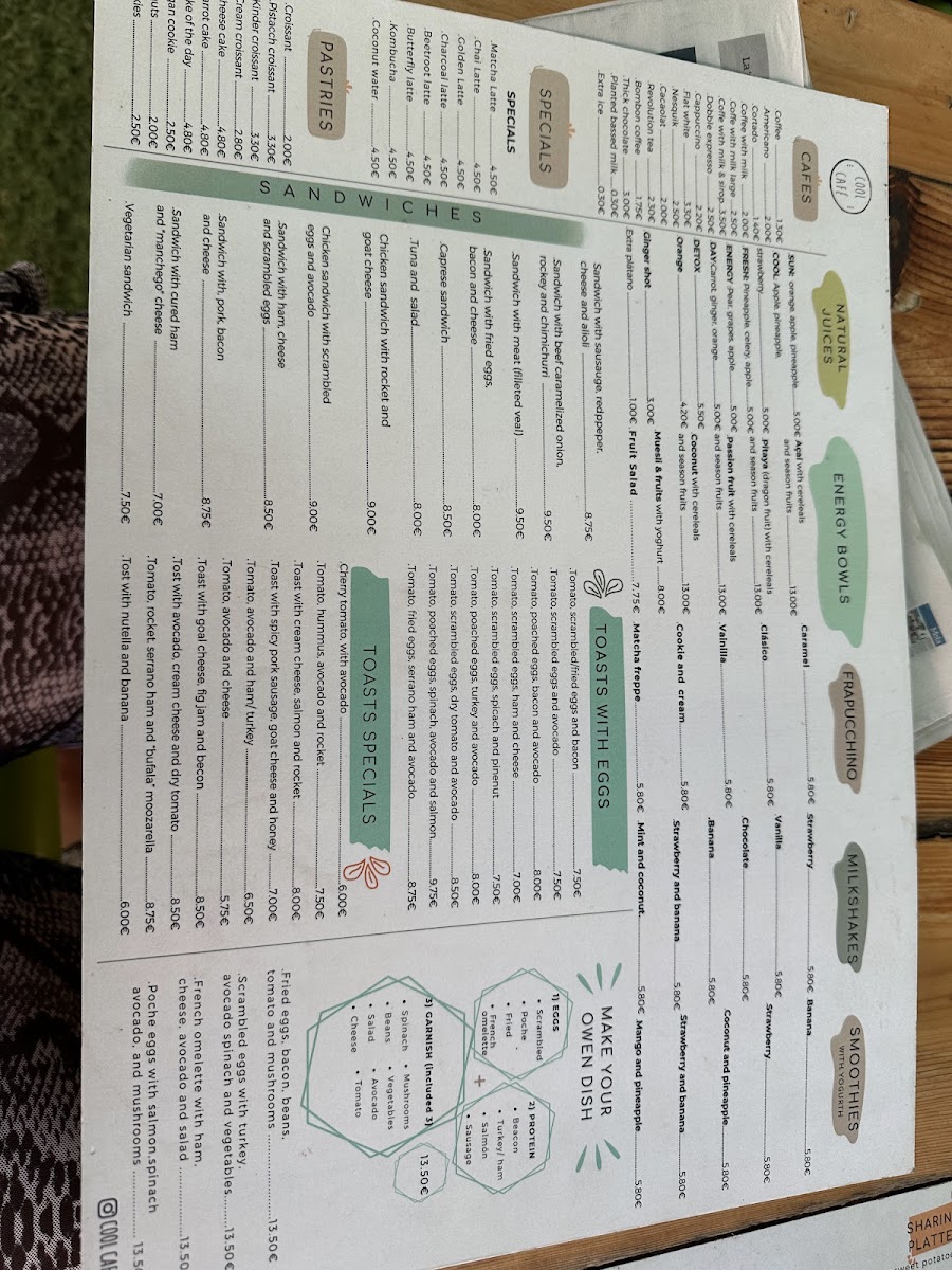 Cool Cafè Photo Menu 10