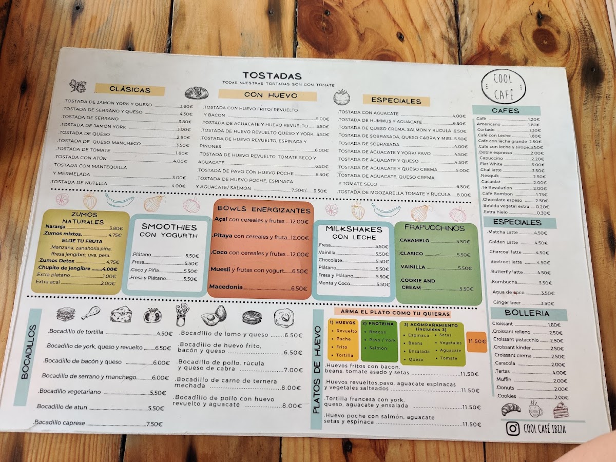 Cool Cafè Photo Menu 3